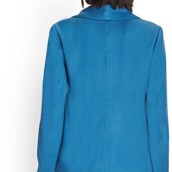Forever 21 CONTEMPORARY Textured Woven Blazer Teal - Picture 4 of 4